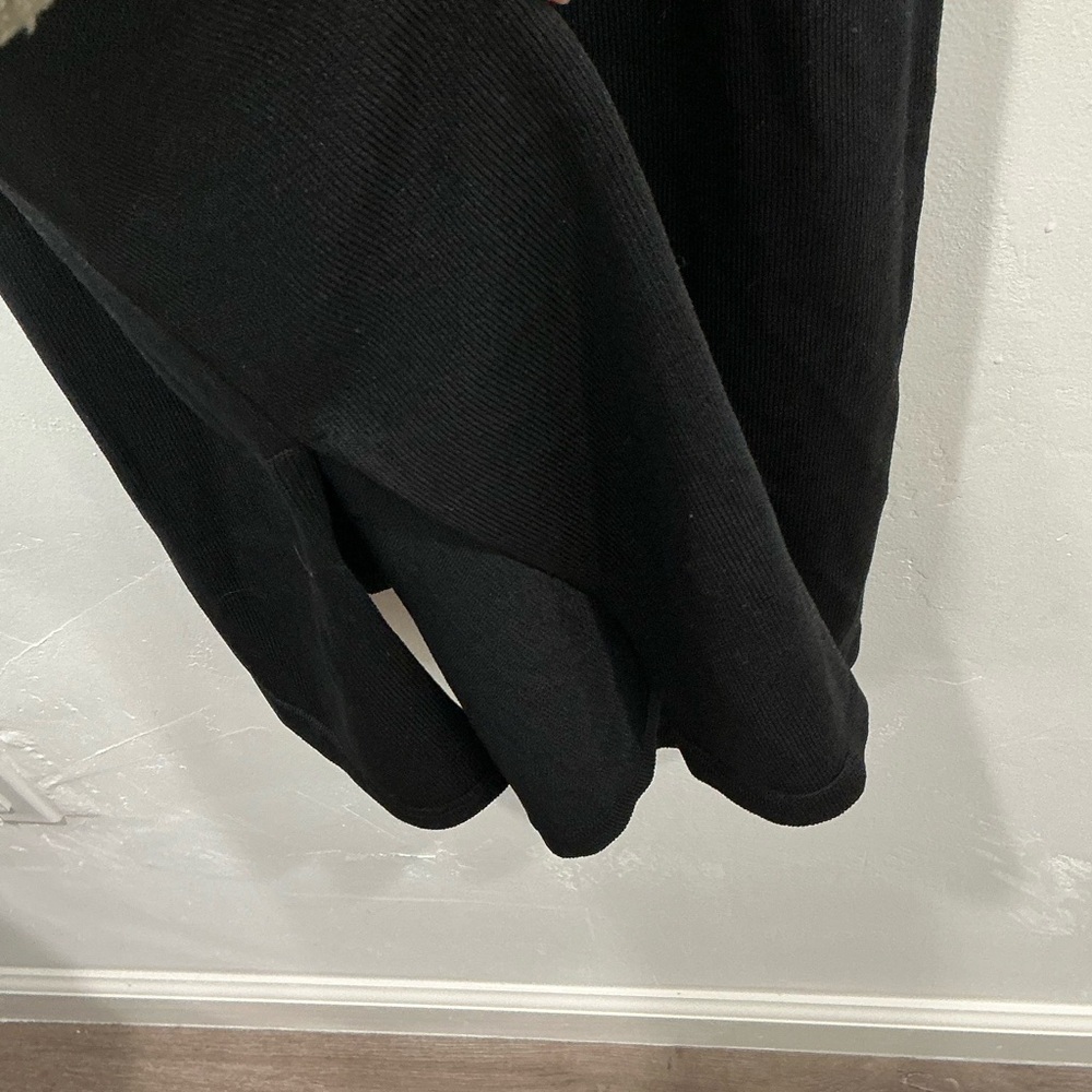 Vince Camuto Contrast Trim Sweater Straps Side Slit Midi Dress - Picture 6 of 7
